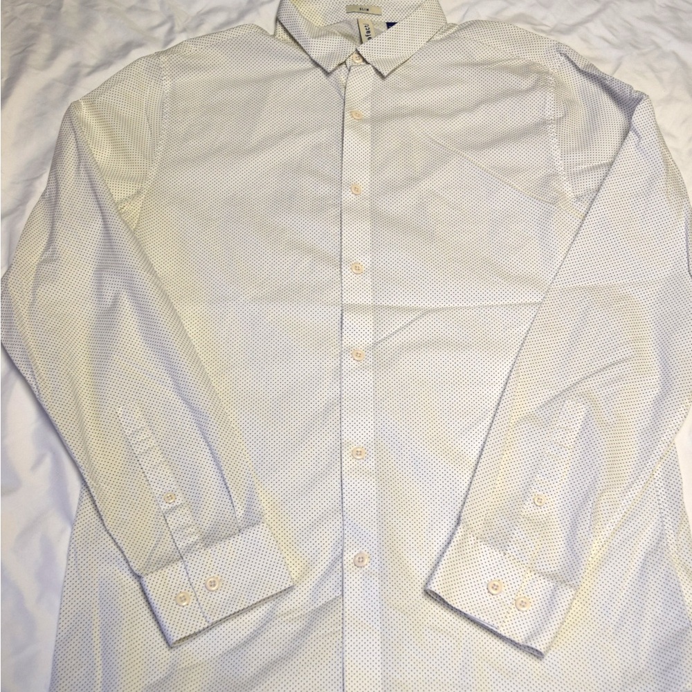 Men's Polka-Dot White Shirt